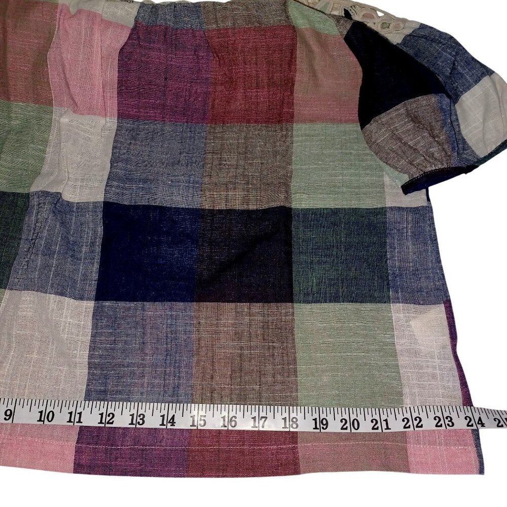 Mystree Patchwork Plaid Boho Cottagecore Crochet … - image 11